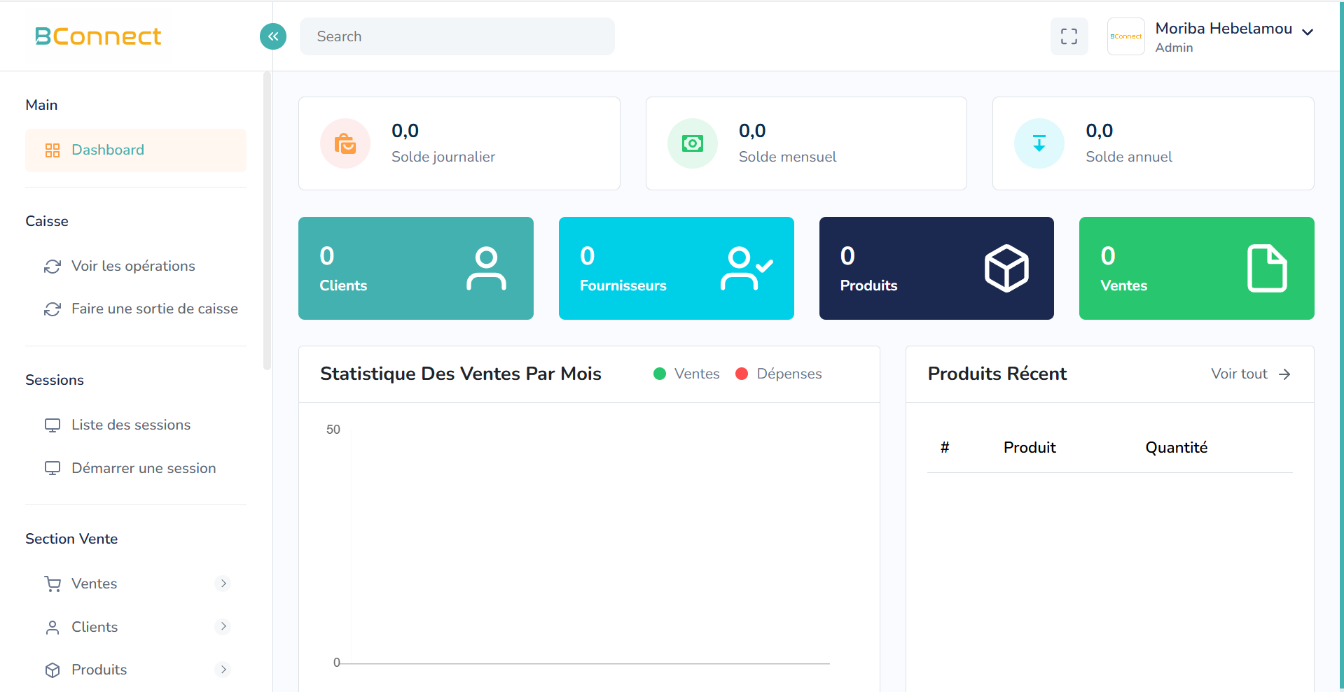 BConnect Software Interface on Laptop